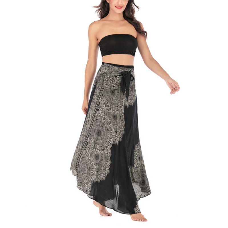 Abito da spiaggia con gonna a fiori e mandala boho in stile Buddha Stones Two - Image 13