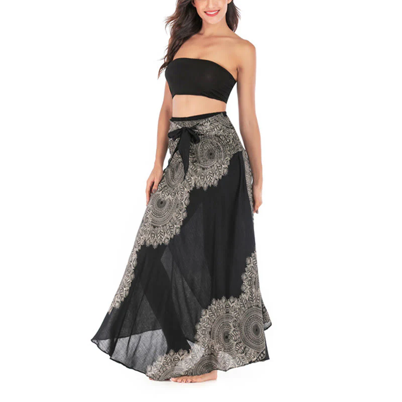 Abito da spiaggia con gonna a fiori e mandala boho in stile Buddha Stones Two - Image 15