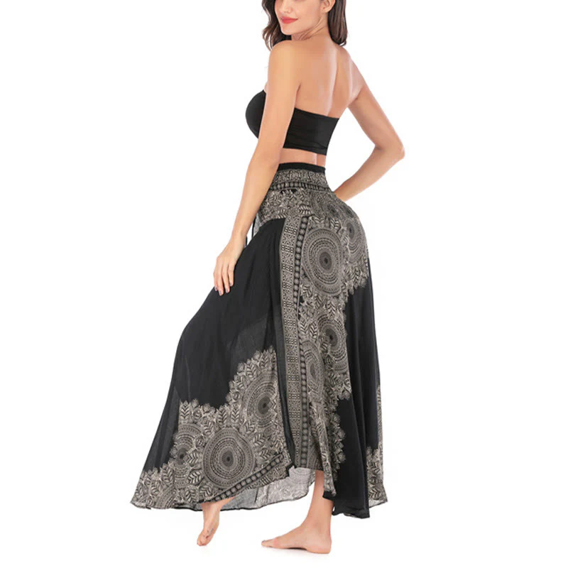 Abito da spiaggia con gonna a fiori e mandala boho in stile Buddha Stones Two - Image 18