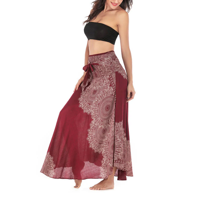 Abito da spiaggia con gonna a fiori e mandala boho in stile Buddha Stones Two - Image 26
