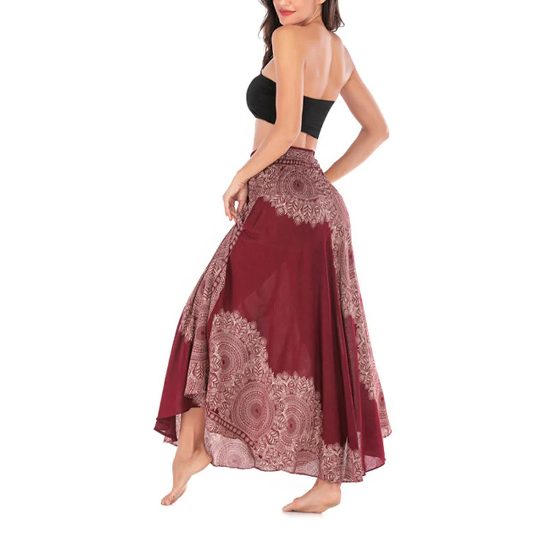 Abito da spiaggia con gonna a fiori e mandala boho in stile Buddha Stones Two - Image 27