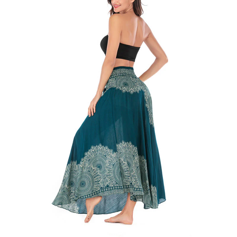 Abito da spiaggia con gonna a fiori e mandala boho in stile Buddha Stones Two - Image 8