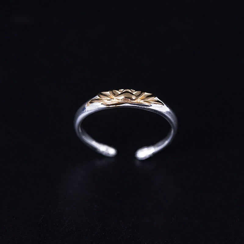Anello Buddha Stones 925 Sterling Silver Lotus Flower New Beginning - Image 7