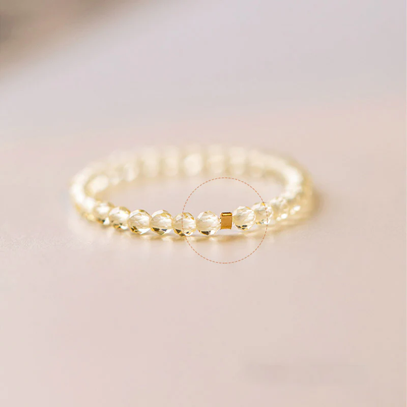 Anello Buddha Stones Natural Citrine Happiness Prosperity - Image 13