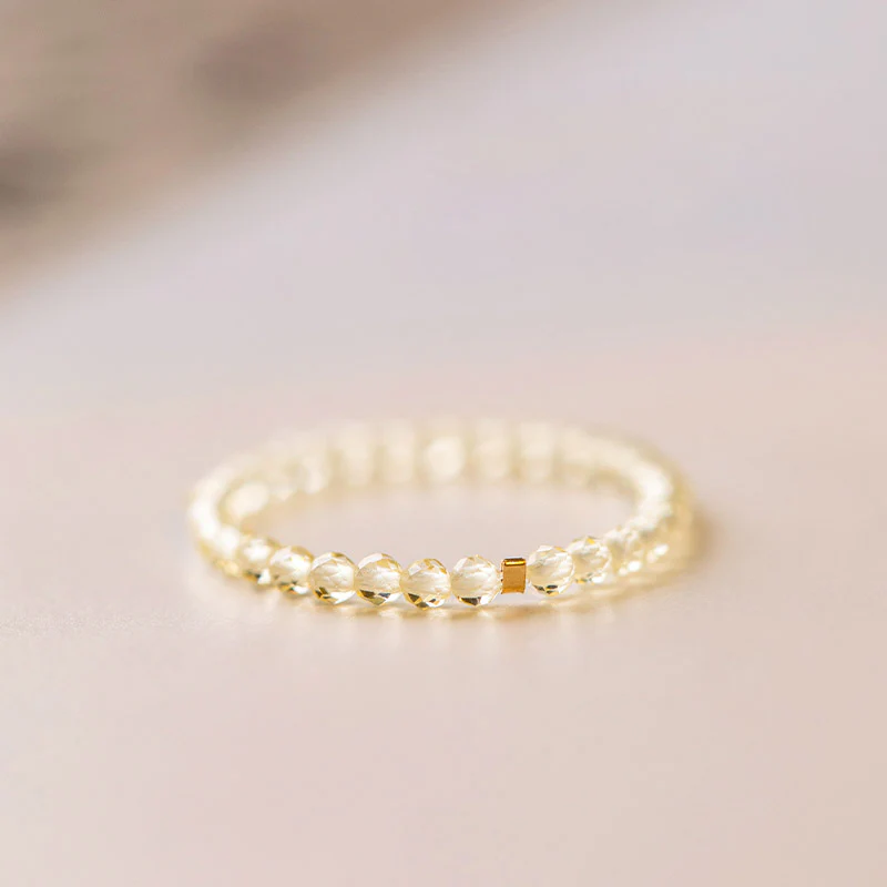 Anello Buddha Stones Natural Citrine Happiness Prosperity - Image 8