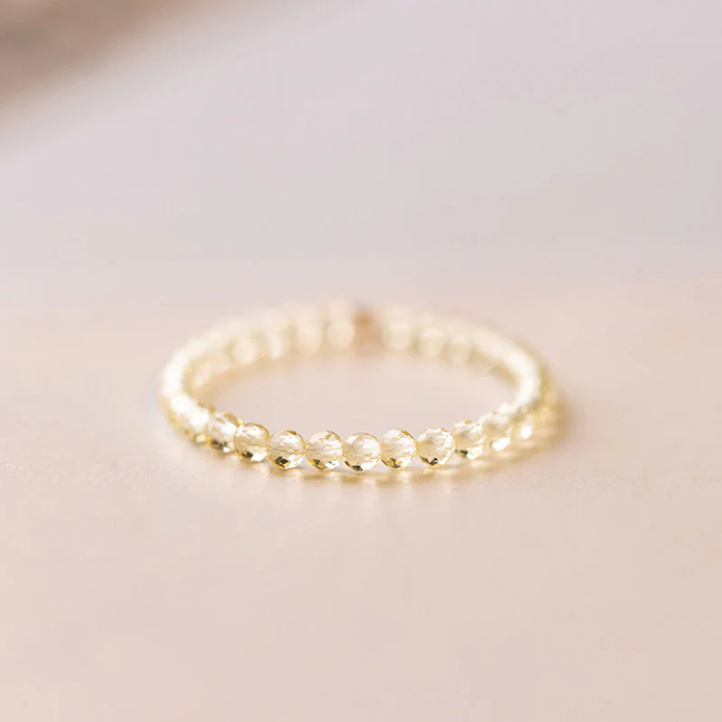 Anello Buddha Stones Natural Citrine Happiness Prosperity - Image 9