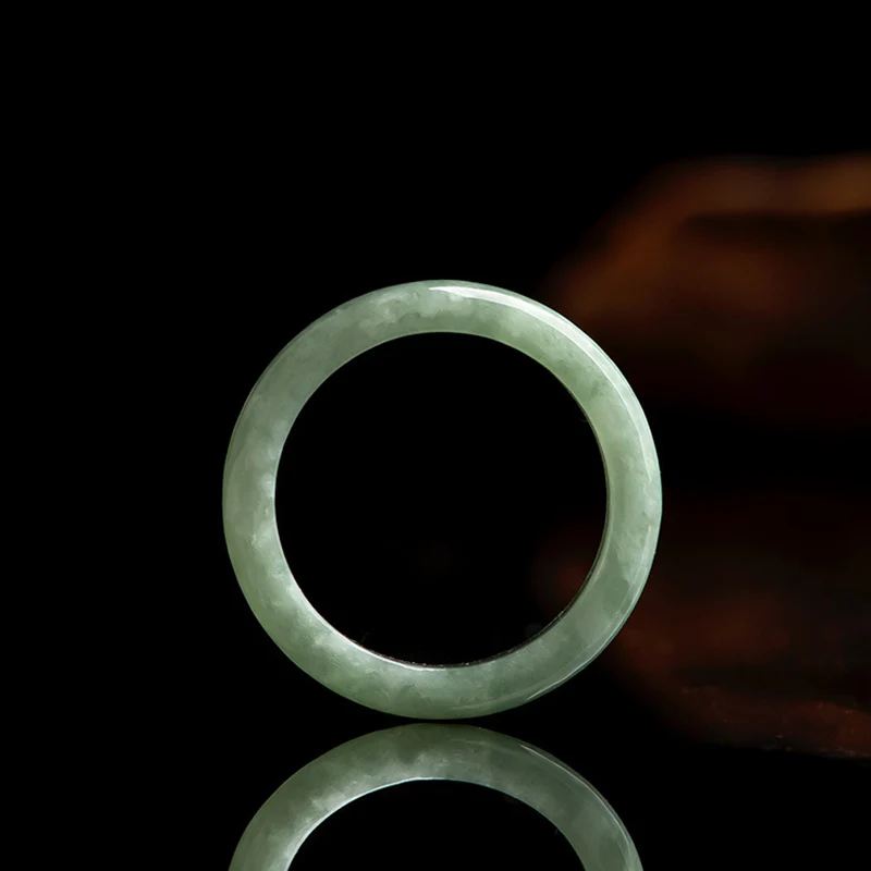 Anello Buddha Stones Natural Jade Prosperity Abbondanza - Image 9