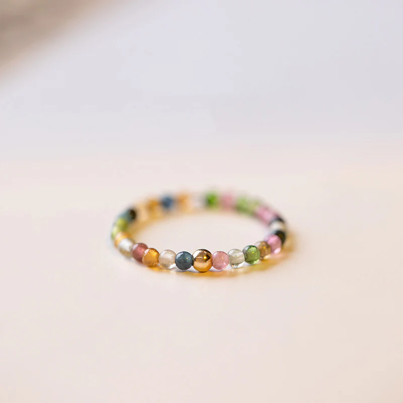 Anello Buddha Stones Natural Tormalina Positive Love - Image 8