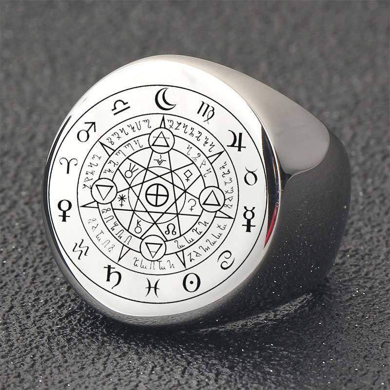 Anello di benedizione di protezione delle 12 costellazioni dello zodiaco Buddha Stones - Image 8