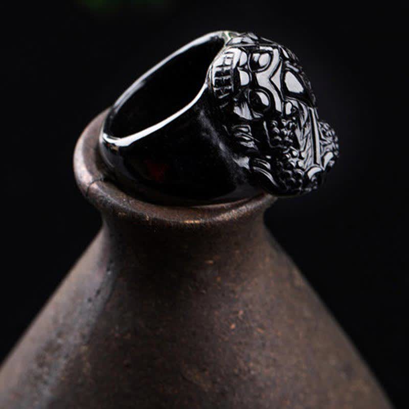 Anello di forza in ossidiana nera PiXiu FengShui - Image 6