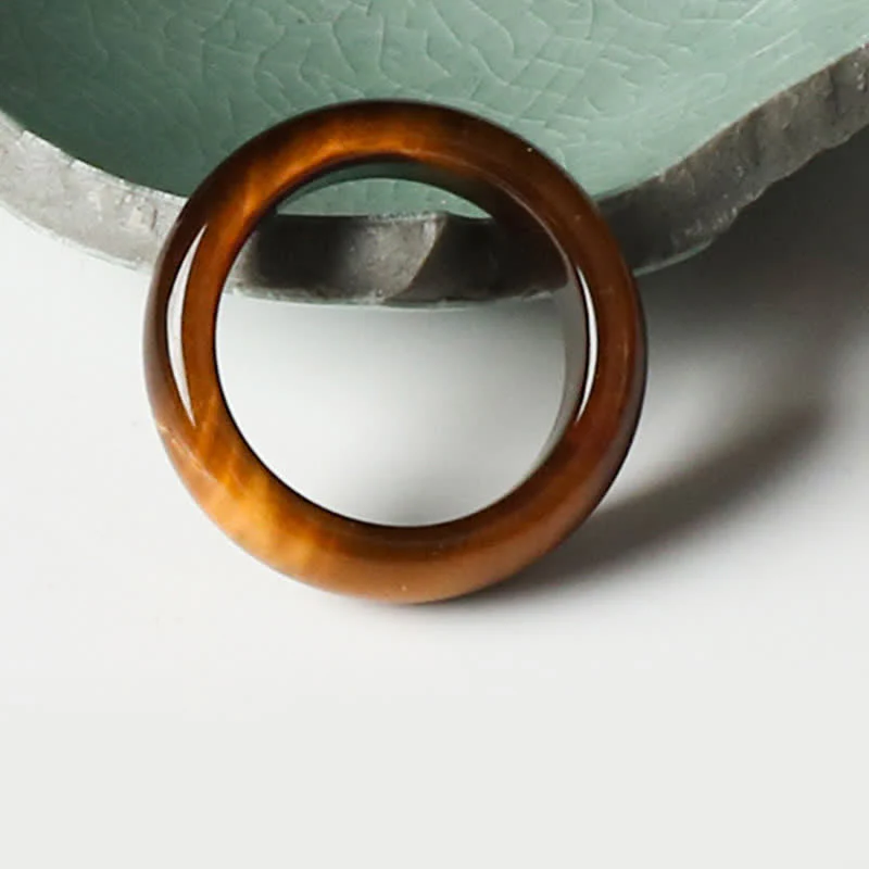 Anello di protezione della forza della pietra dell'occhio di tigre Buddha Stones - Image 2