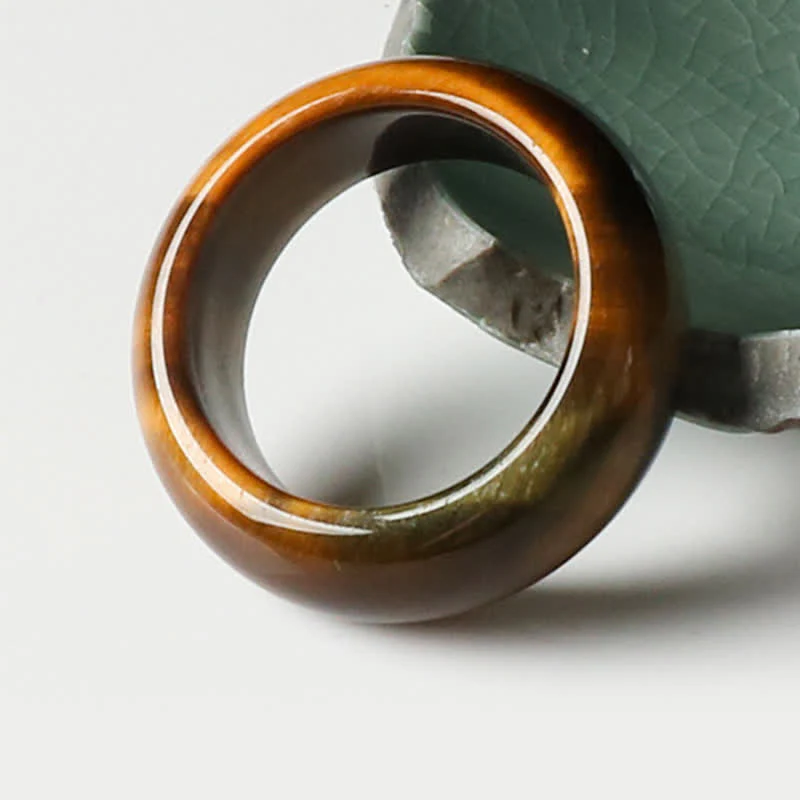 Anello di protezione della forza della pietra dell'occhio di tigre Buddha Stones - Image 3