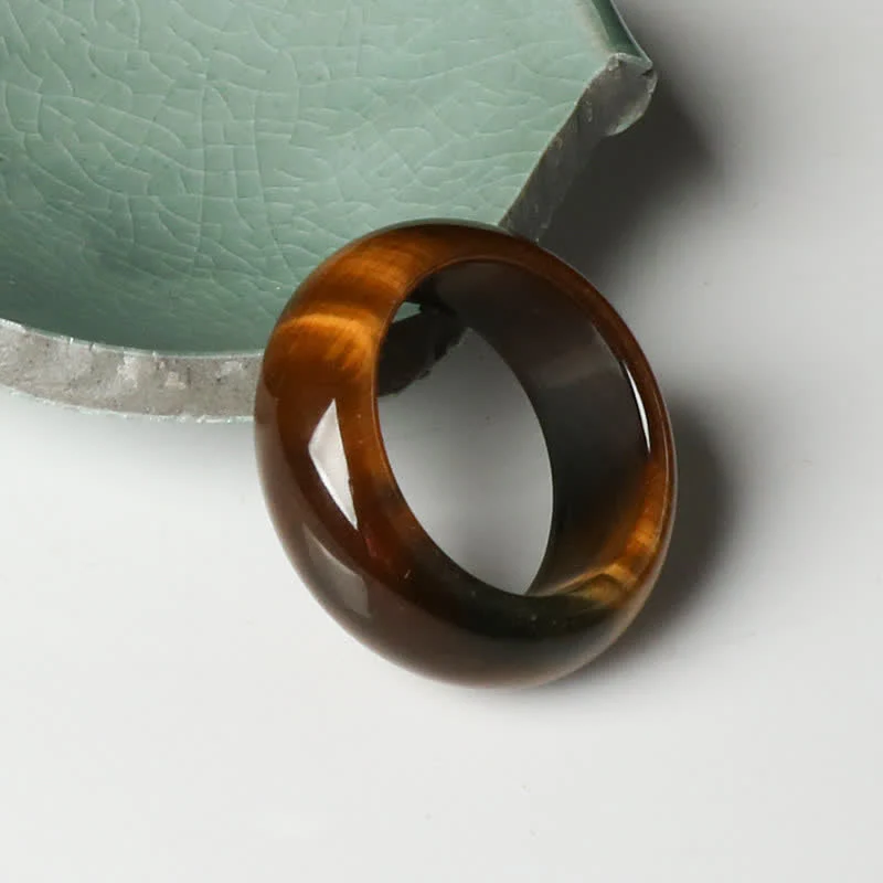 Anello di protezione della forza della pietra dell'occhio di tigre Buddha Stones - Image 4