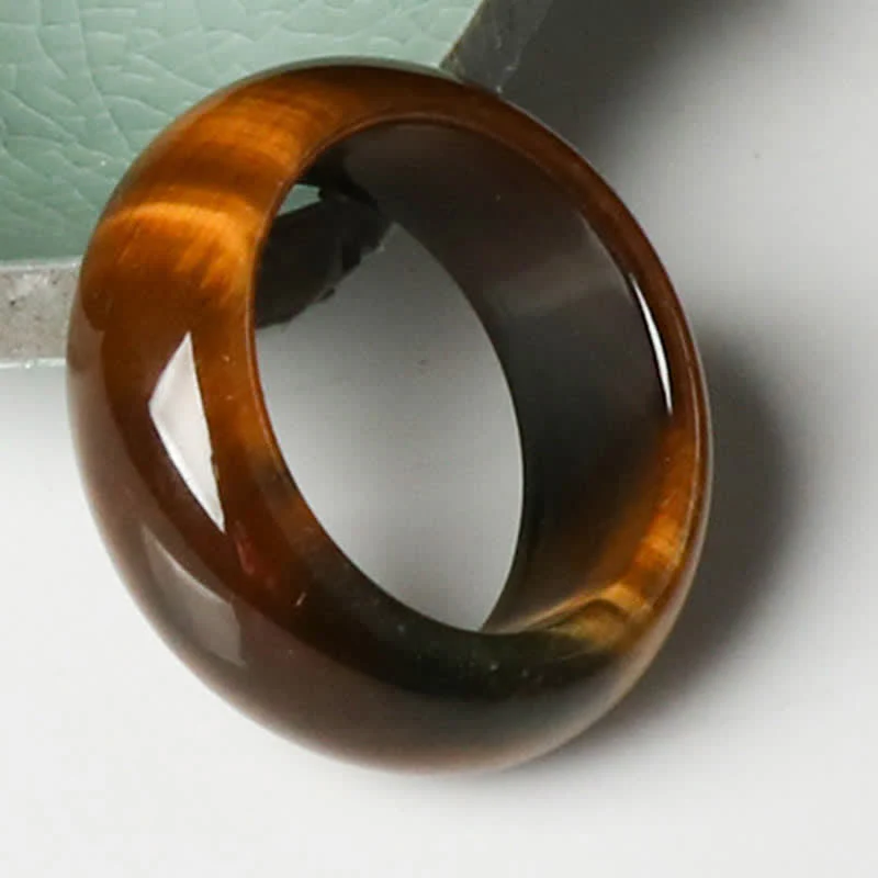 Anello di protezione della forza della pietra dell'occhio di tigre Buddha Stones - Image 5