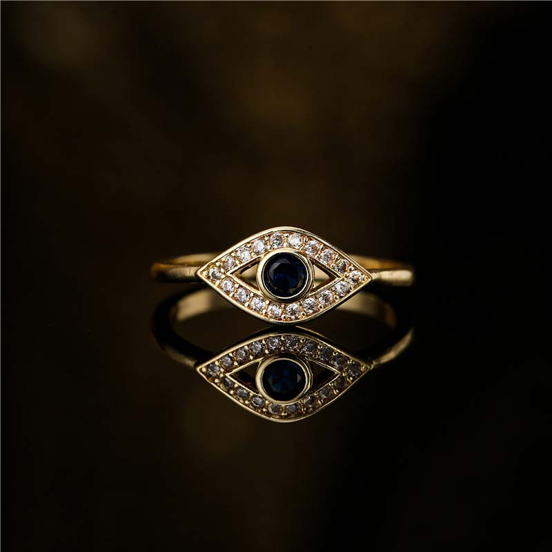 Anello di rame con benedizione per protezione dal malocchio Buddha Stones