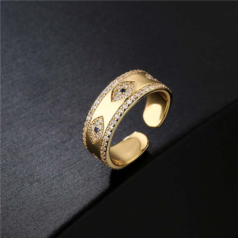 Anello in lega di rame Buddha Stones, malocchio, fortuna e benedizione - Image 2