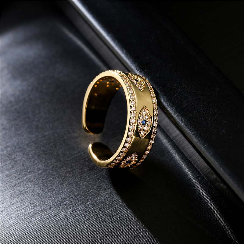 Anello in lega di rame Buddha Stones, malocchio, fortuna e benedizione - Image 3