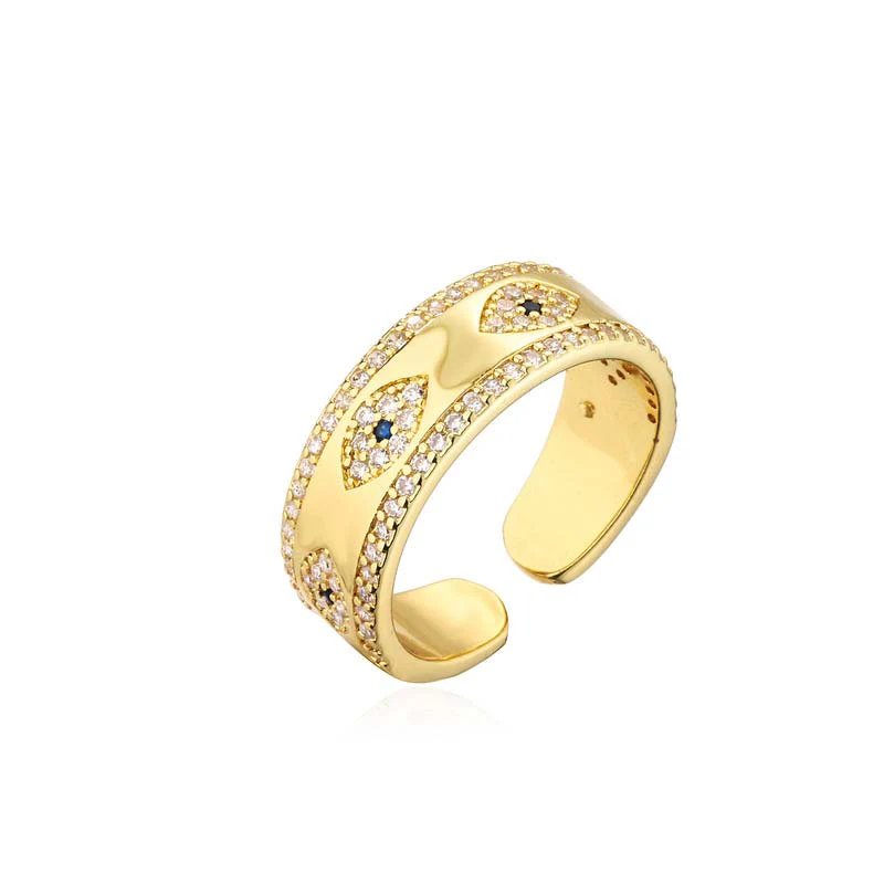 Anello in lega di rame Buddha Stones, malocchio, fortuna e benedizione - Image 4