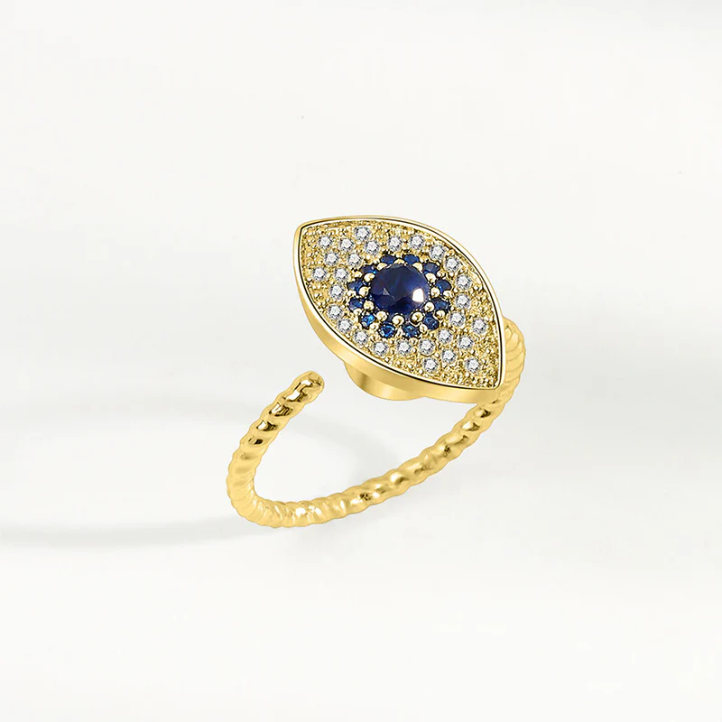 Anello girevole in argento sterling 925 con protezione contro il malocchio e benedizione - Image 11