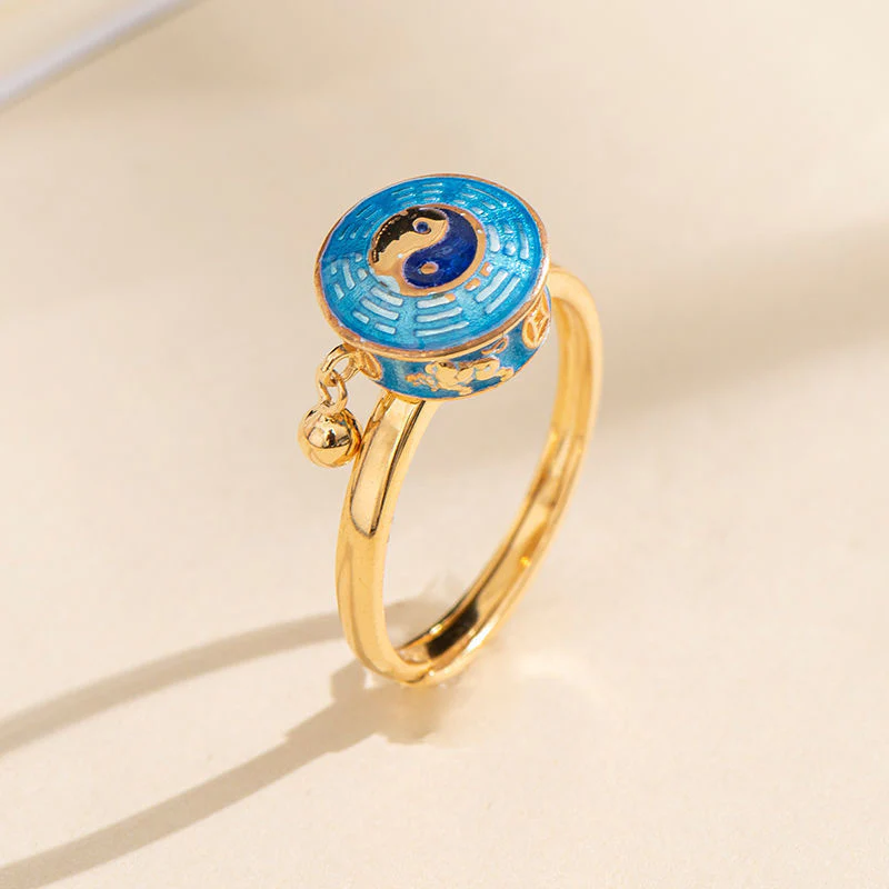 Anello girevole Yin Yang Rame Fortuna Ricchezza - Image 8
