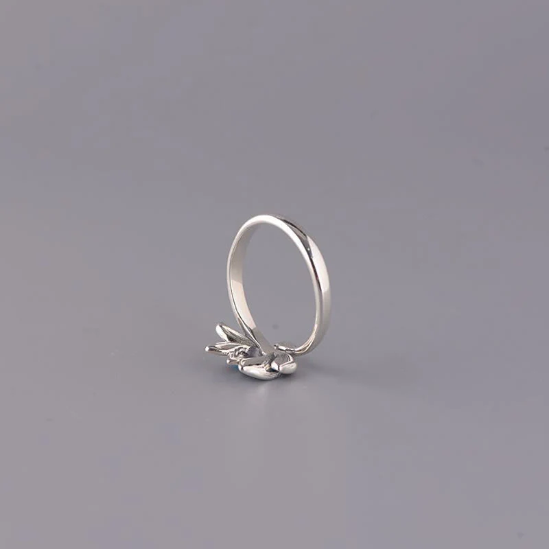Anello regolabile Buddha Stones 925 Sterling Silver Lotus Flower New Beginning - Image 6