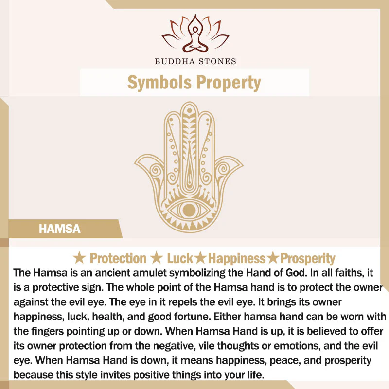 Anello regolabile con simbolo Hamsa in argento sterling 925 Buddha Stones e zircone - Image 11