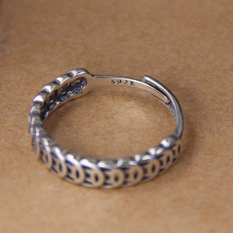 Anello regolabile portafortuna con design moneta in rame vintage - Image 9