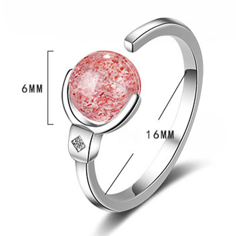 Anello rotante rilassante in cristallo rosa Buddha Stones - Image 11