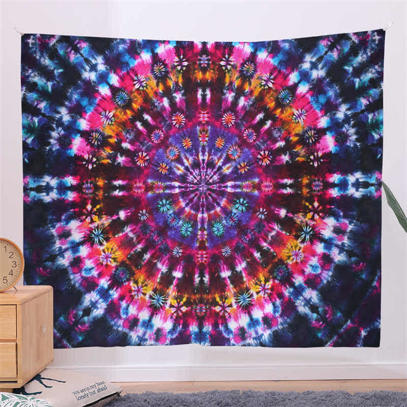 Arazzo da parete con motivo mandala bohémien, decorazione da parete, creatività, casa, soggiorno - Image 5