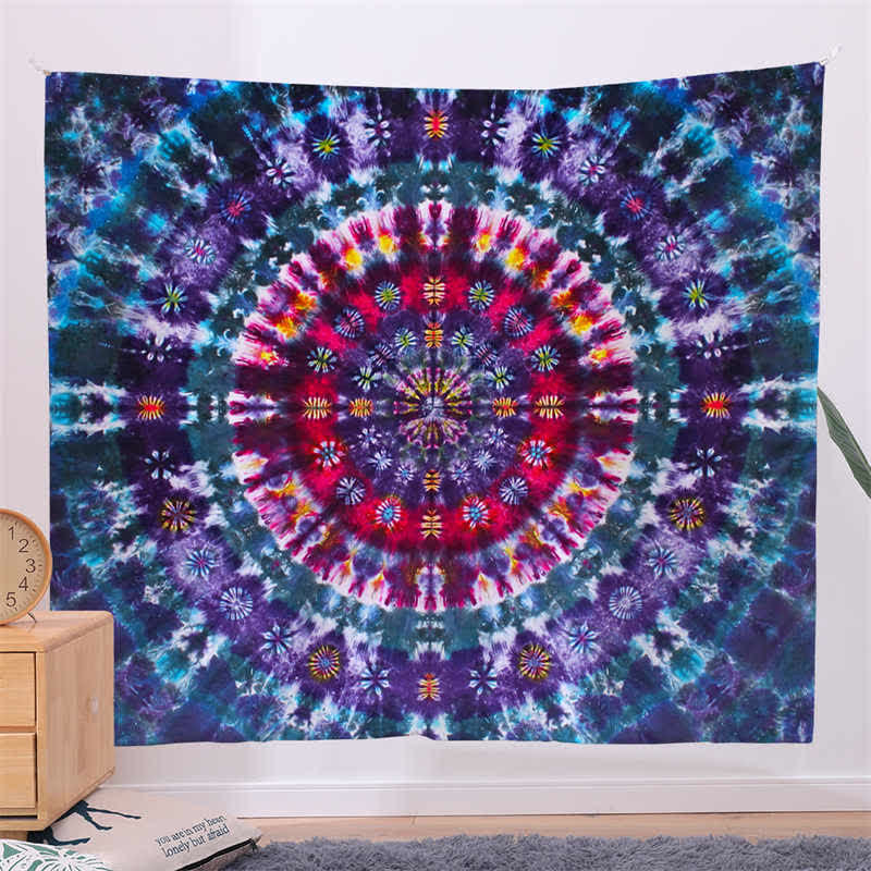 Arazzo da parete con motivo mandala bohémien, decorazione da parete, creatività, casa, soggiorno - Image 6