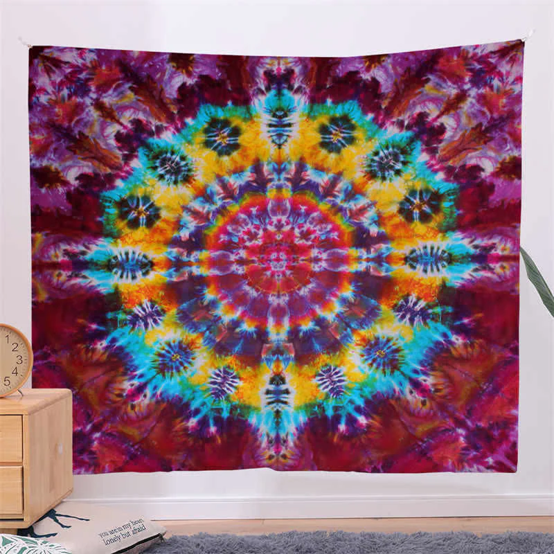 Arazzo da parete con motivo mandala bohémien, decorazione da parete, creatività, casa, soggiorno - Image 7