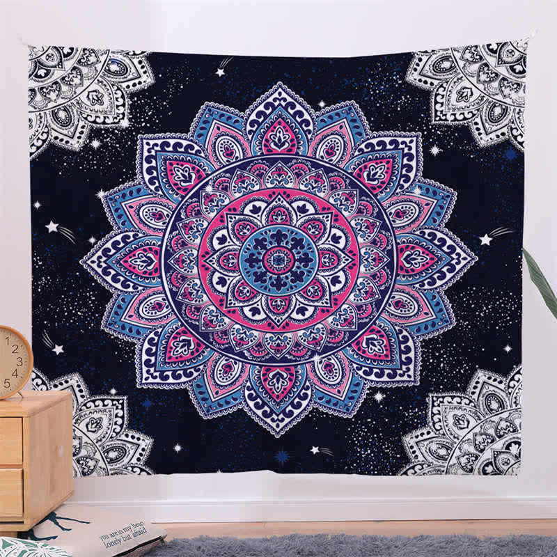 Arazzo da parete con motivo mandala bohémien, decorazione da parete, creatività, casa, soggiorno - Image 8