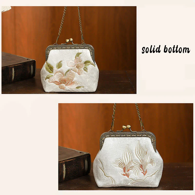 Borsa a mano con manico in metallo, Buddha Stones , orchidee - Image 12