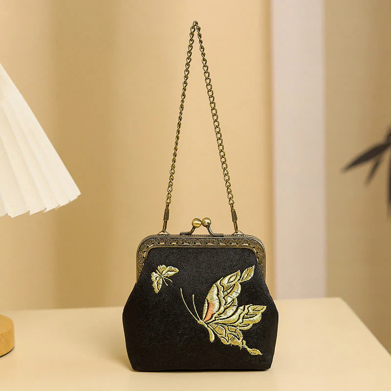 Borsa a mano con manico in metallo, Buddha Stones , orchidee - Image 7