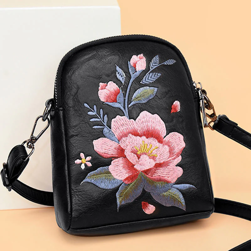 Borsa a tracolla con ricamo Buddha Stones Lotus Su Journey Shopping Bag - Image 2