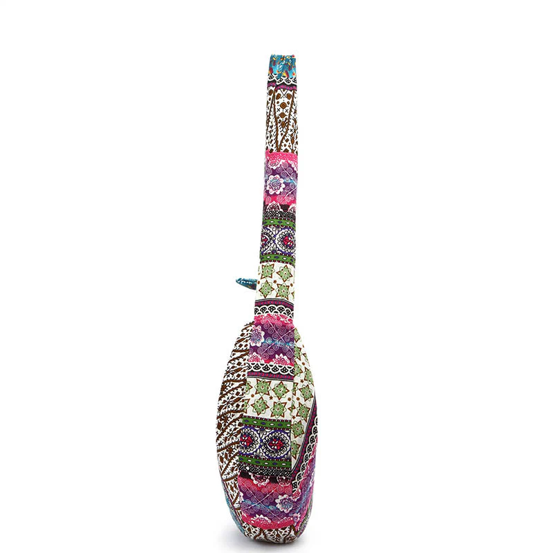 Borsa a tracolla con stampa a strisce di cotone Buddha Stones - Image 13