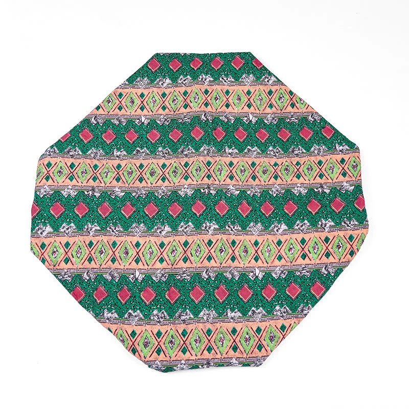 Borsa a tracolla in cotone con motivo a strisce colorate Buddha Stones - Image 22