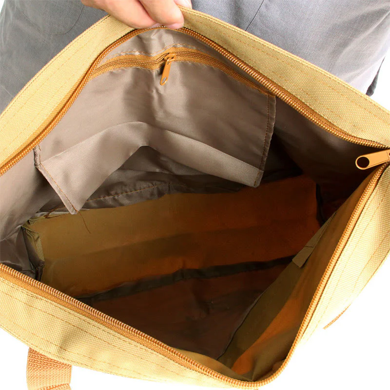 Borsa a tracolla in tela con motivo ricamato di loto per la pratica della mente spirituale - Image 4