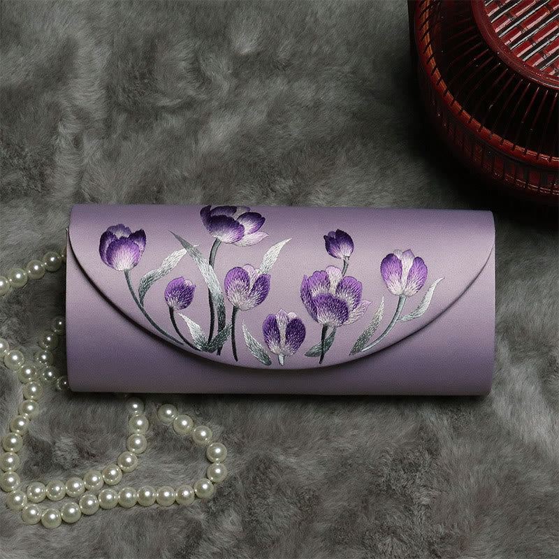 Borsa a tracolla per lo shopping da sposa con ricamo Tulipano Su , Buddha Stones - Image 5