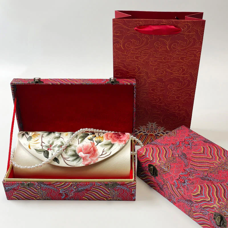 Borsa a tracolla per lo shopping da sposa con ricamo Tulipano Su , Buddha Stones - Image 7