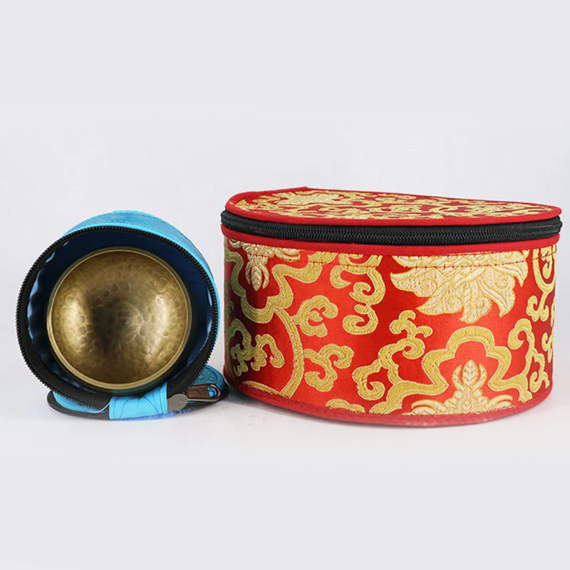 Borsa portaoggetti per ciotola tibetana Buddha Stones con chiusura a cerniera e decorazione - Image 13
