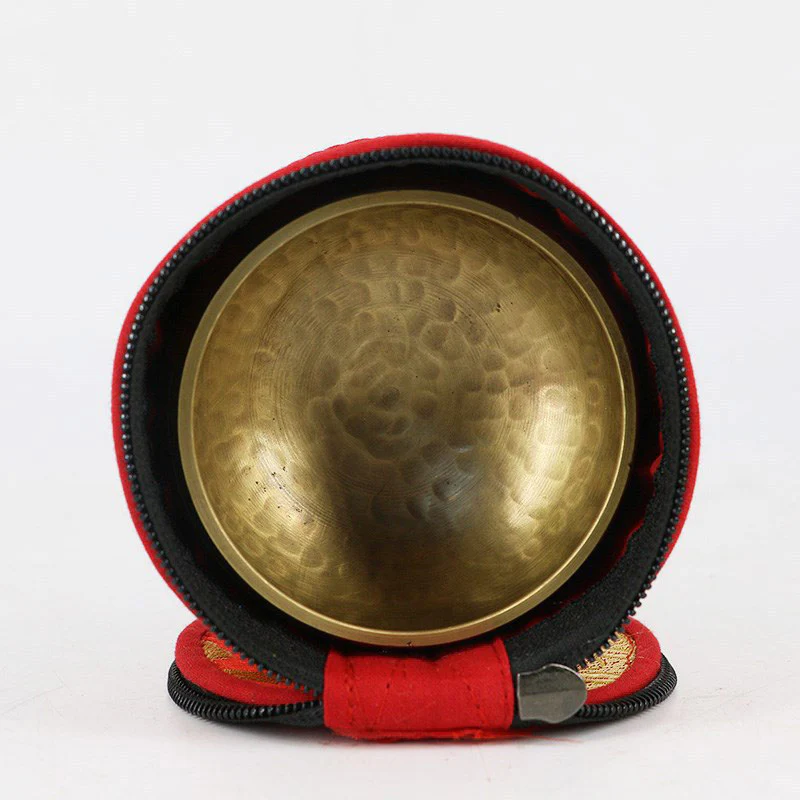 Borsa portaoggetti per ciotola tibetana Buddha Stones con chiusura a cerniera e decorazione - Image 5