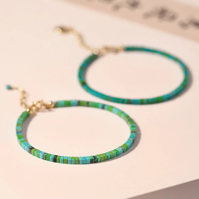 Bracciale a catena con perline turchesi e forza dell'amicizia - Image 3