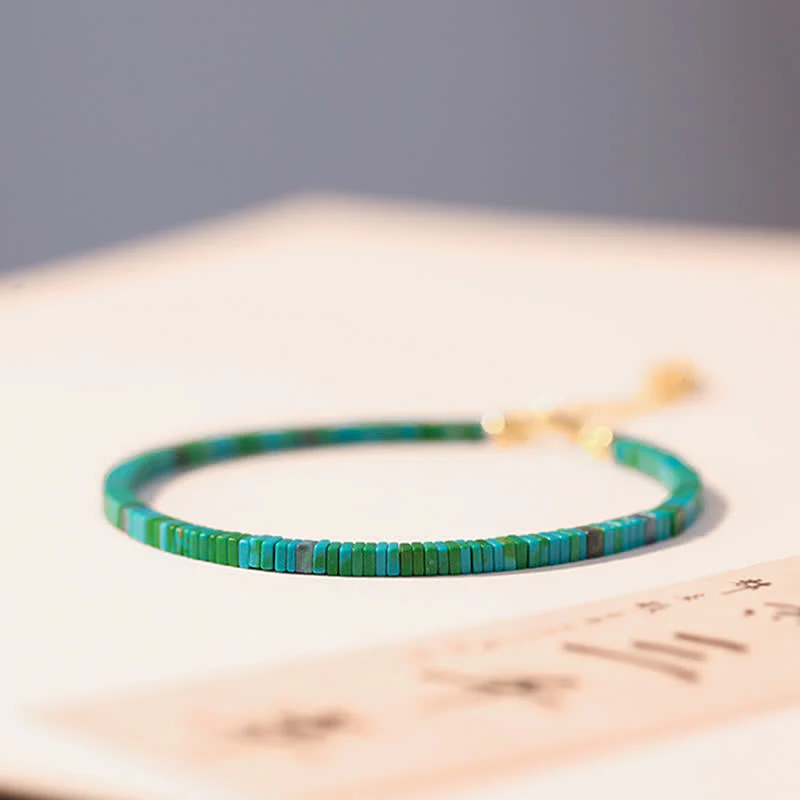 Bracciale a catena con perline turchesi e forza dell'amicizia - Image 4