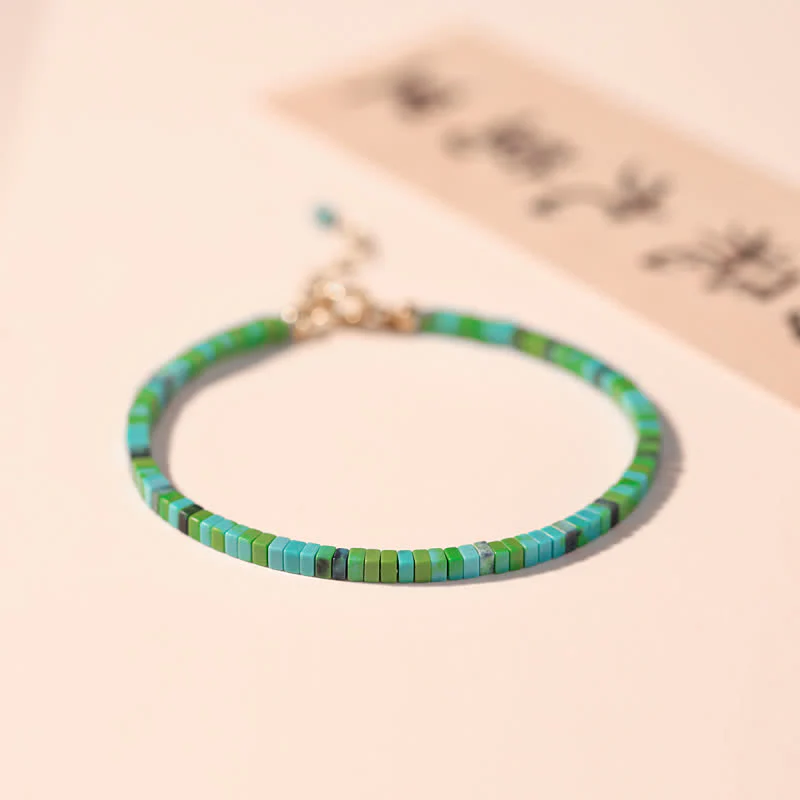 Bracciale a catena con perline turchesi e forza dell'amicizia - Image 5