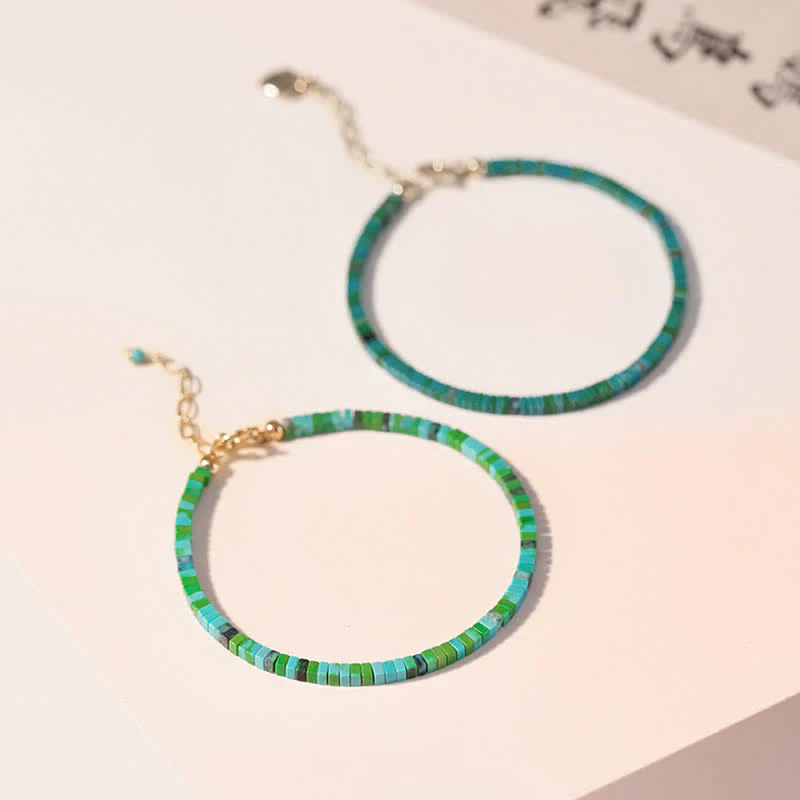 Bracciale a catena con perline turchesi e forza dell'amicizia - Image 7