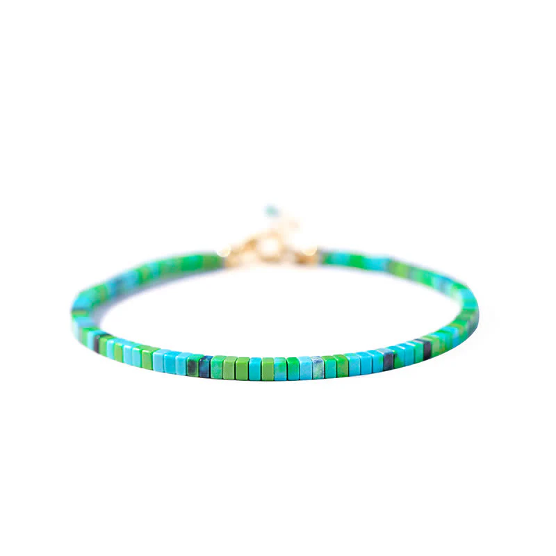 Bracciale a catena con perline turchesi e forza dell'amicizia - Image 8