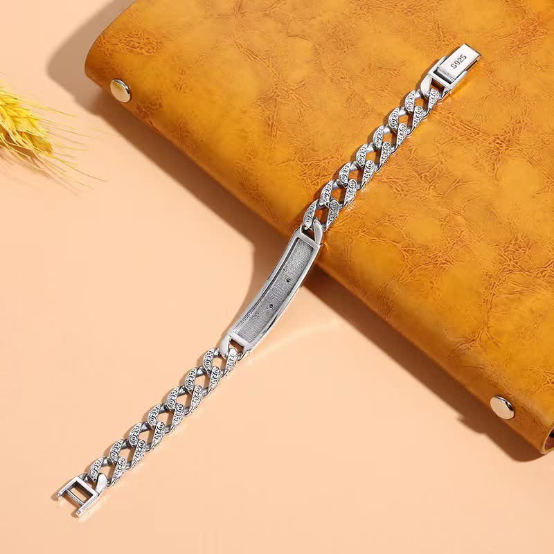 Bracciale a catena con polsino portafortuna in rame Tiger - Image 7