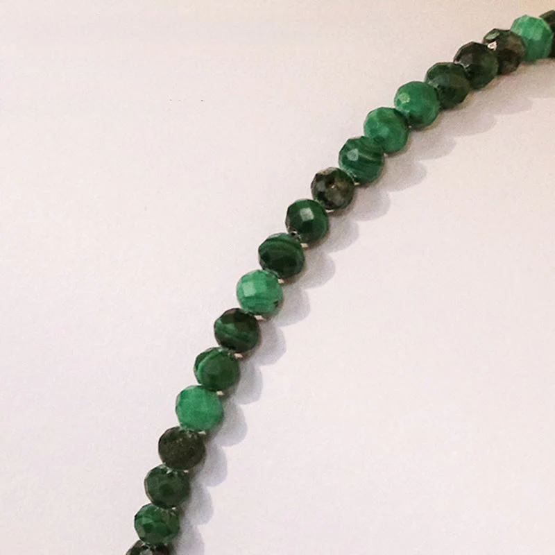 Bracciale anti-ansia con perline ultrasottili in malachite naturale da 3 mm di Buddha Stones - Image 8