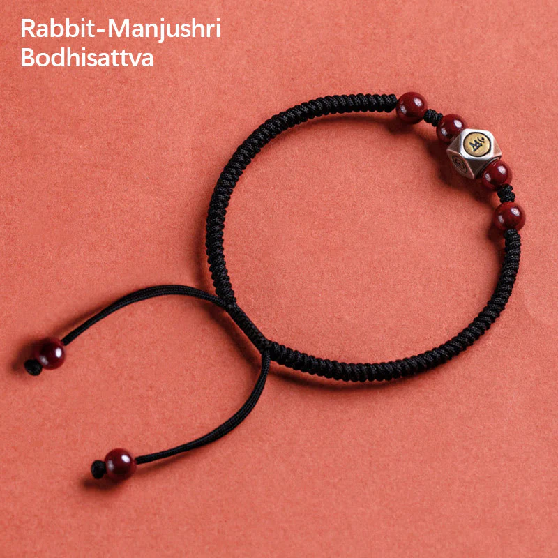 Bracciale Buddha Stones 925 Sterling Silver Zodiaco Cinese Buddha Natale Cinabro Calma - Image 15